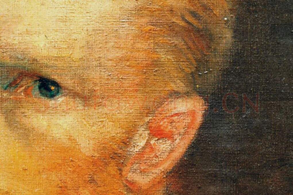 梵高油画头像《自画像》局部 (3)