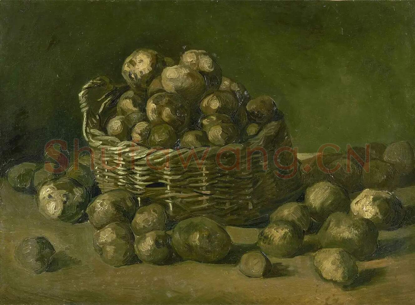梵高油画静物《一篮土豆》_02