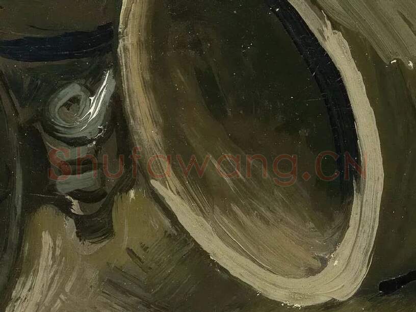 梵高静物画《啤酒罐》高清大图局部 (5)