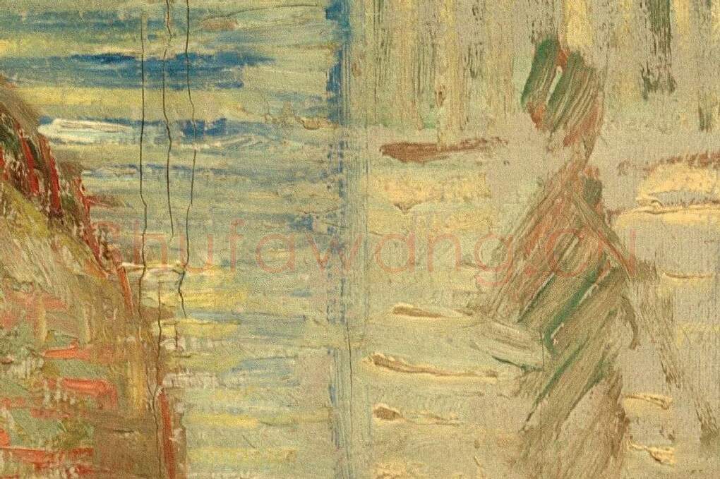 梵高1887年自画像作品局部 (4)