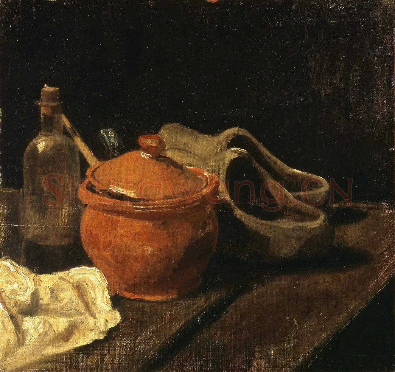 梵高静物罐子与玻璃瓶