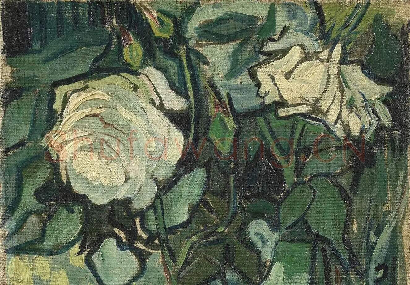 梵高作品《玫瑰和甲虫》_01