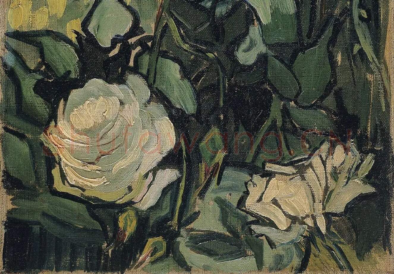 梵高作品《玫瑰和甲虫》_04