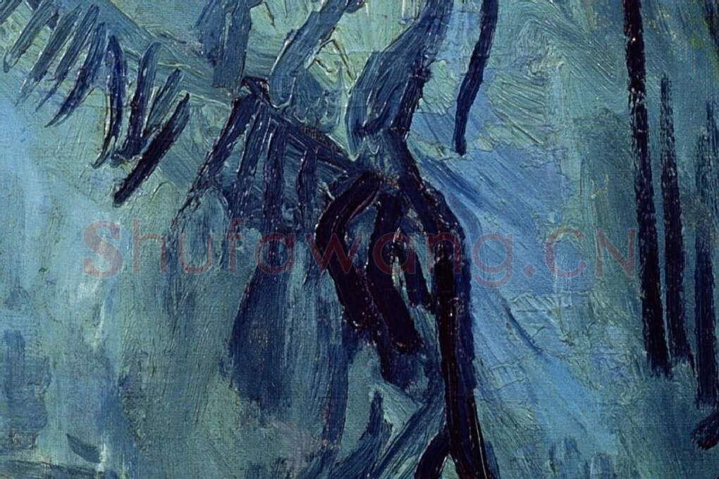 梵高作品卡米尔·鲁林的肖像局部 (3)