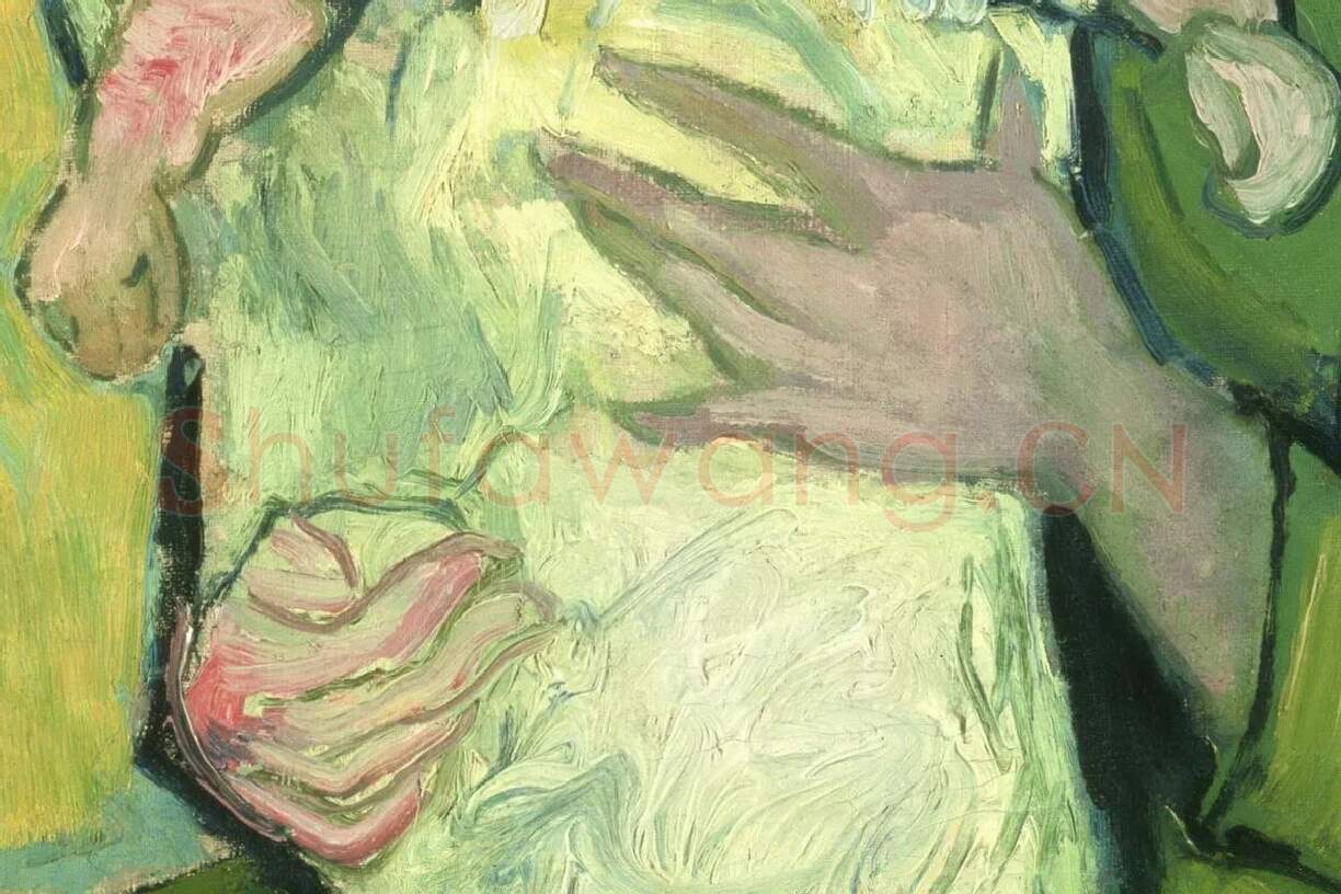 梵高《鲁林母亲和她的婴儿》局部 (3)