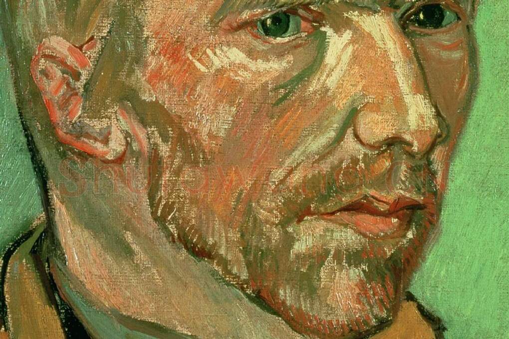 文森特·梵高自画像作品局部 (1)