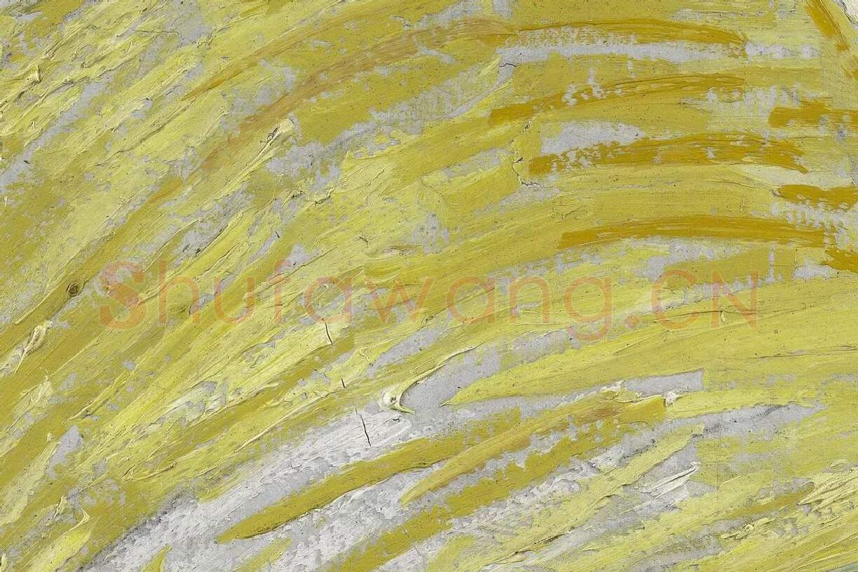 梵高1888年《含着烟斗的自画像》局部 (3)