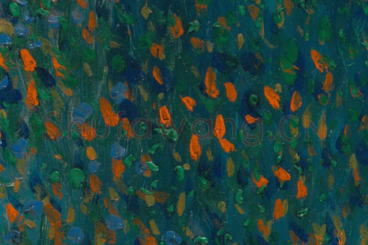 梵高1887年的自画像作品高清大图局部细节 (4)