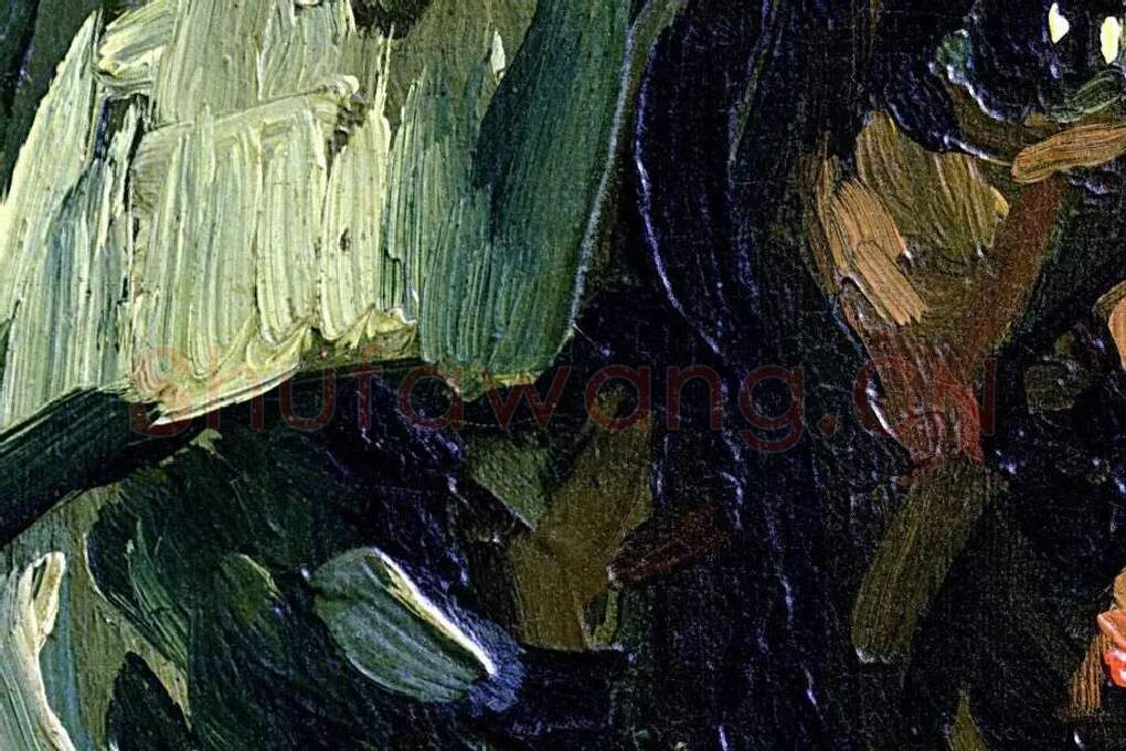 梵高头像作品《农妇》局部 (4)