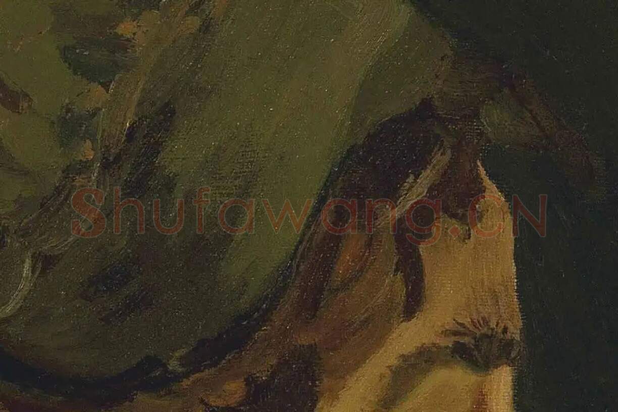 梵高作品农妇头像写生局部 (2)