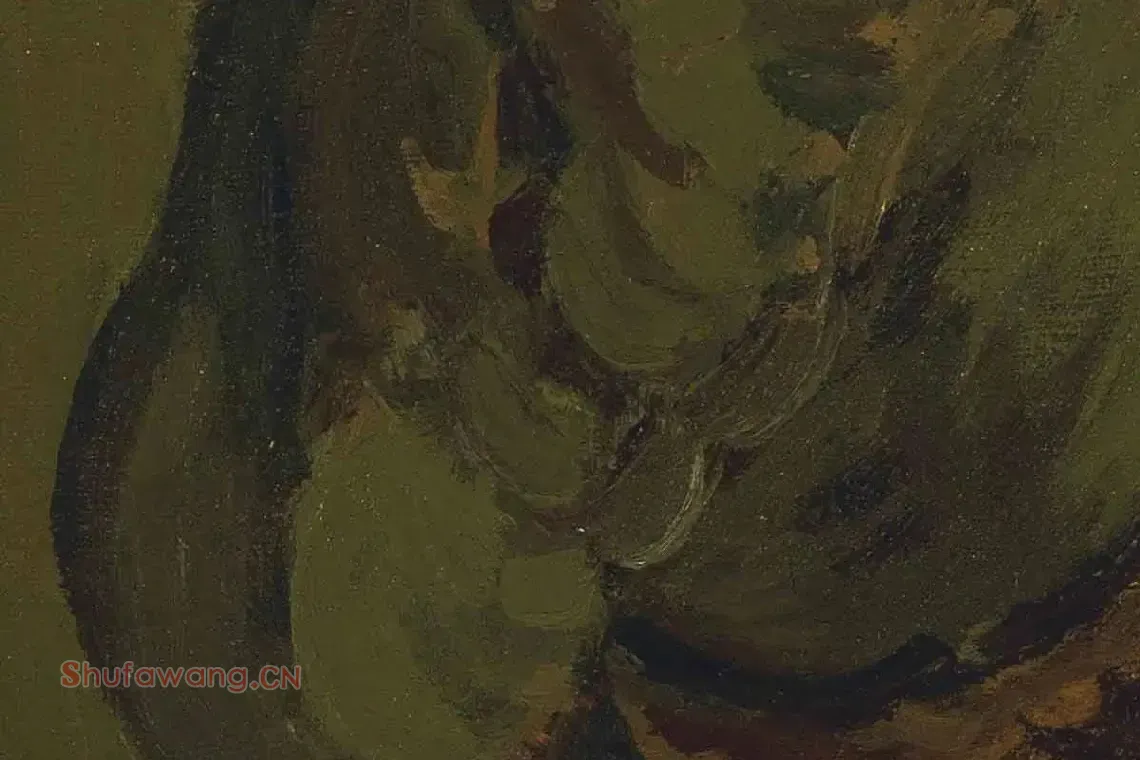 梵高作品农妇头像写生局部 (3)