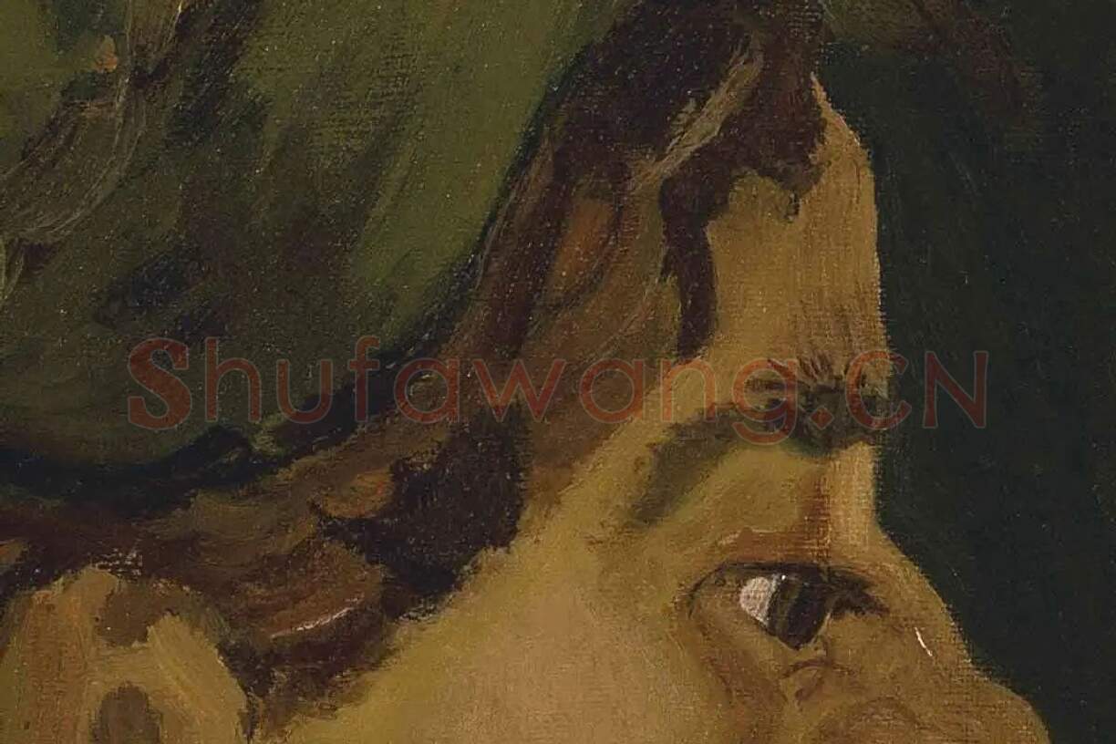 梵高作品农妇头像写生局部 (6)