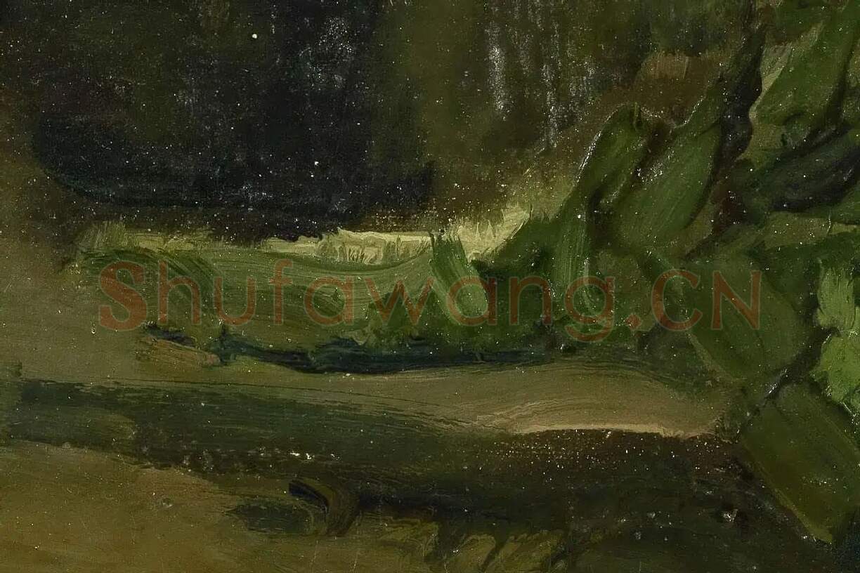 梵高静物画作品《蔬菜和水果的静物》高清大图局部细节 (6)