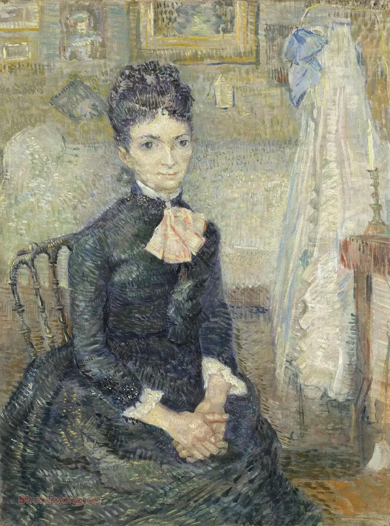 梵高油画肖像作品《坐在椅子上的女人》