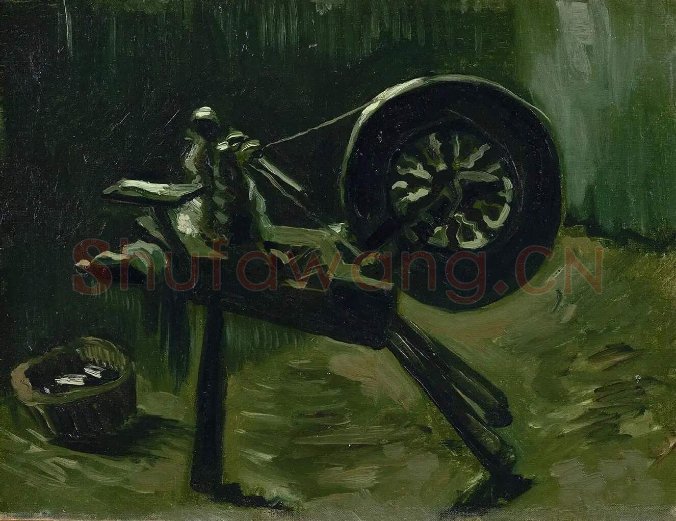 梵高油画《绕线机》