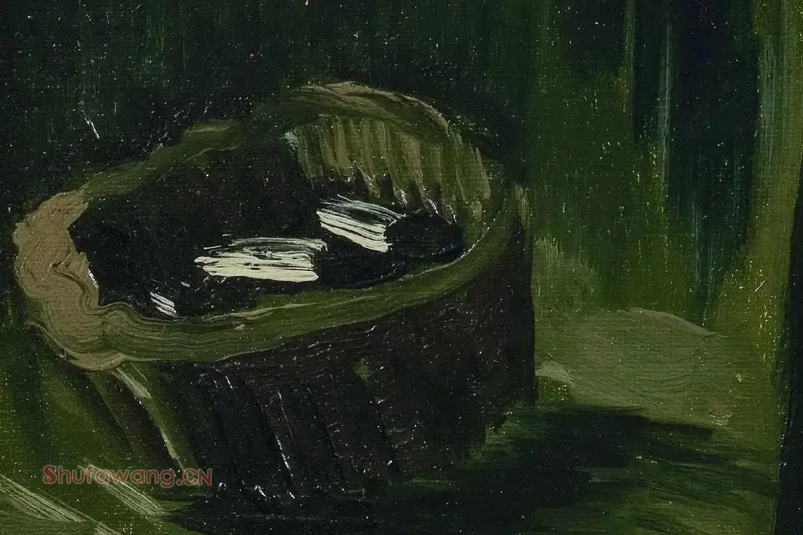 梵高油画《绕线机》局部 (2)
