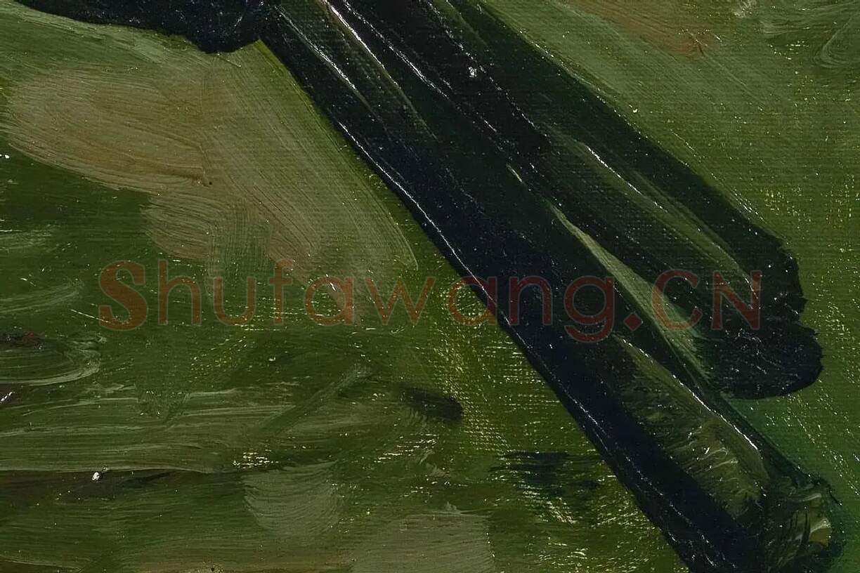 梵高油画《绕线机》局部 (3)