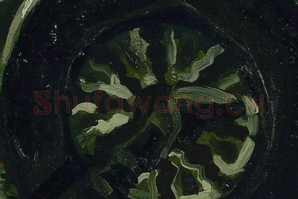 梵高油画《绕线机》局部 (4)