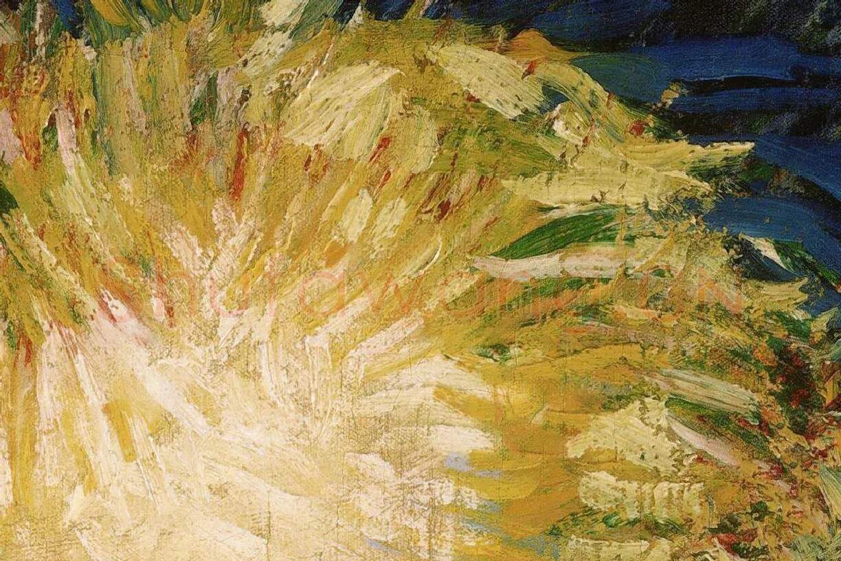 梵高油画头像《自画像》局部 (4)