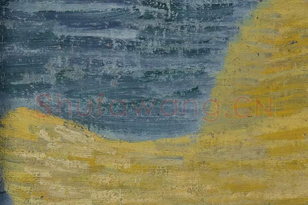 文森特·梵高油画头像《戴草帽的自画像》局部 (3)