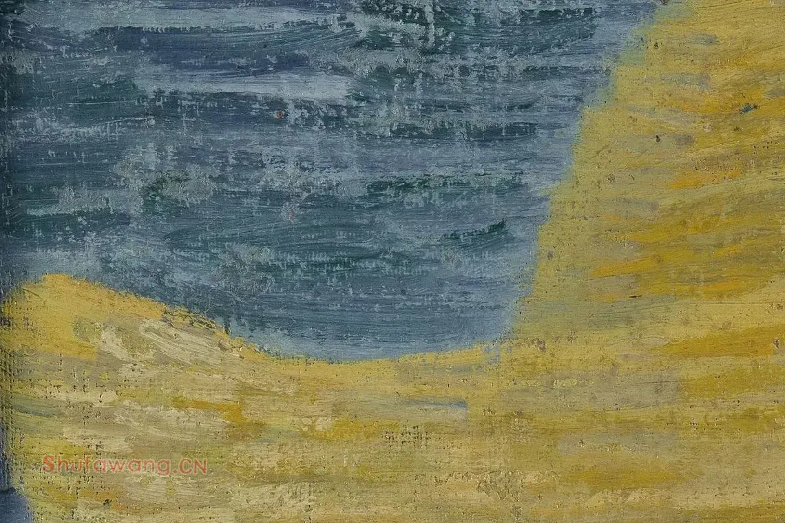 文森特·梵高油画头像《戴草帽的自画像》局部 (3)