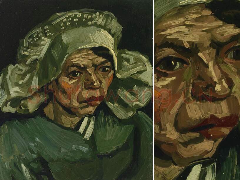 梵高油画头像《妇女人物头像》