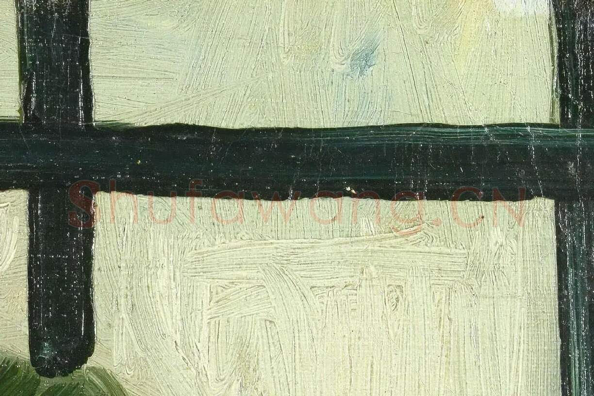 梵高油画头像《窗前的妇女头像》局部 (4)