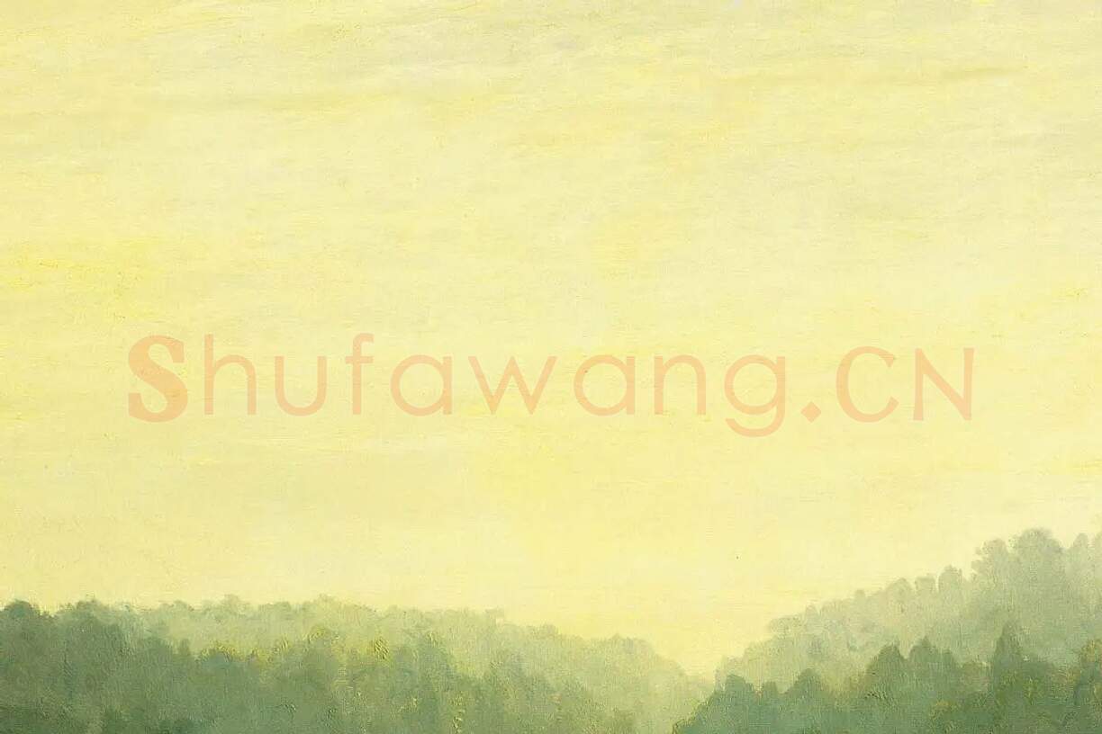 希施金风景画《雾蒙蒙的早晨》局部 (4)