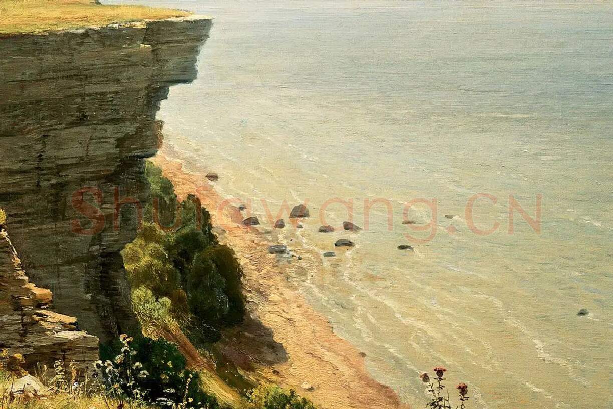 希施金油画海景局部 (1)