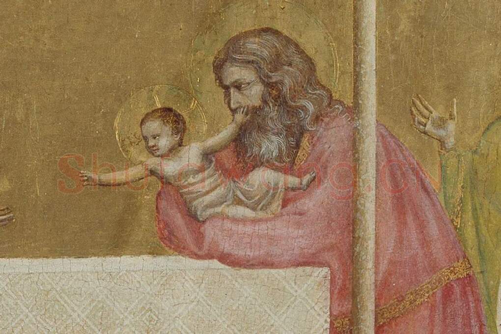 乔托作品《圣婴呈献》局部 (1)
