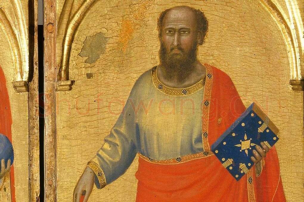 文艺复兴乔托《多联祭坛画》局部 (5)