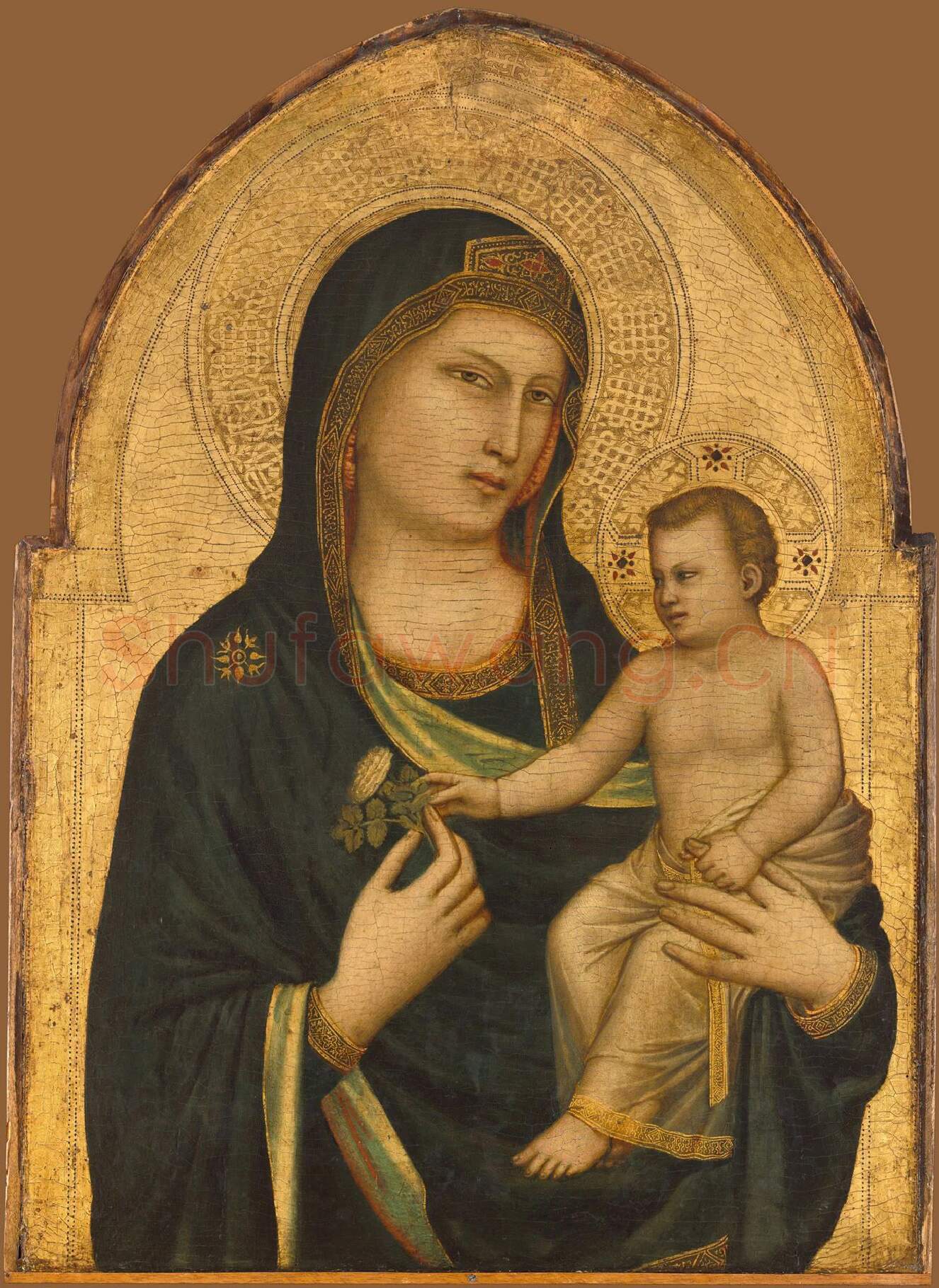 乔托蛋作品《圣母子》高清大图