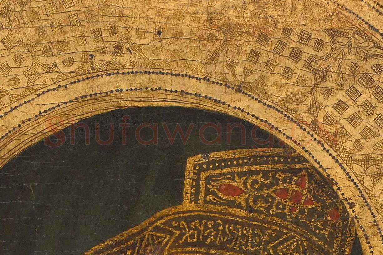 乔托作品《圣母子》高清大图局部 (3)