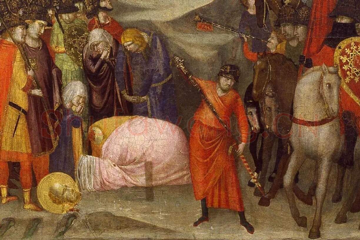 乔托作品《三联祭坛画》高清大图局部 (2)