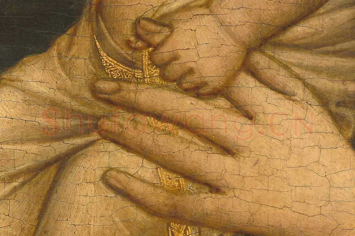 乔托作品《圣母子》高清大图局部 (4)