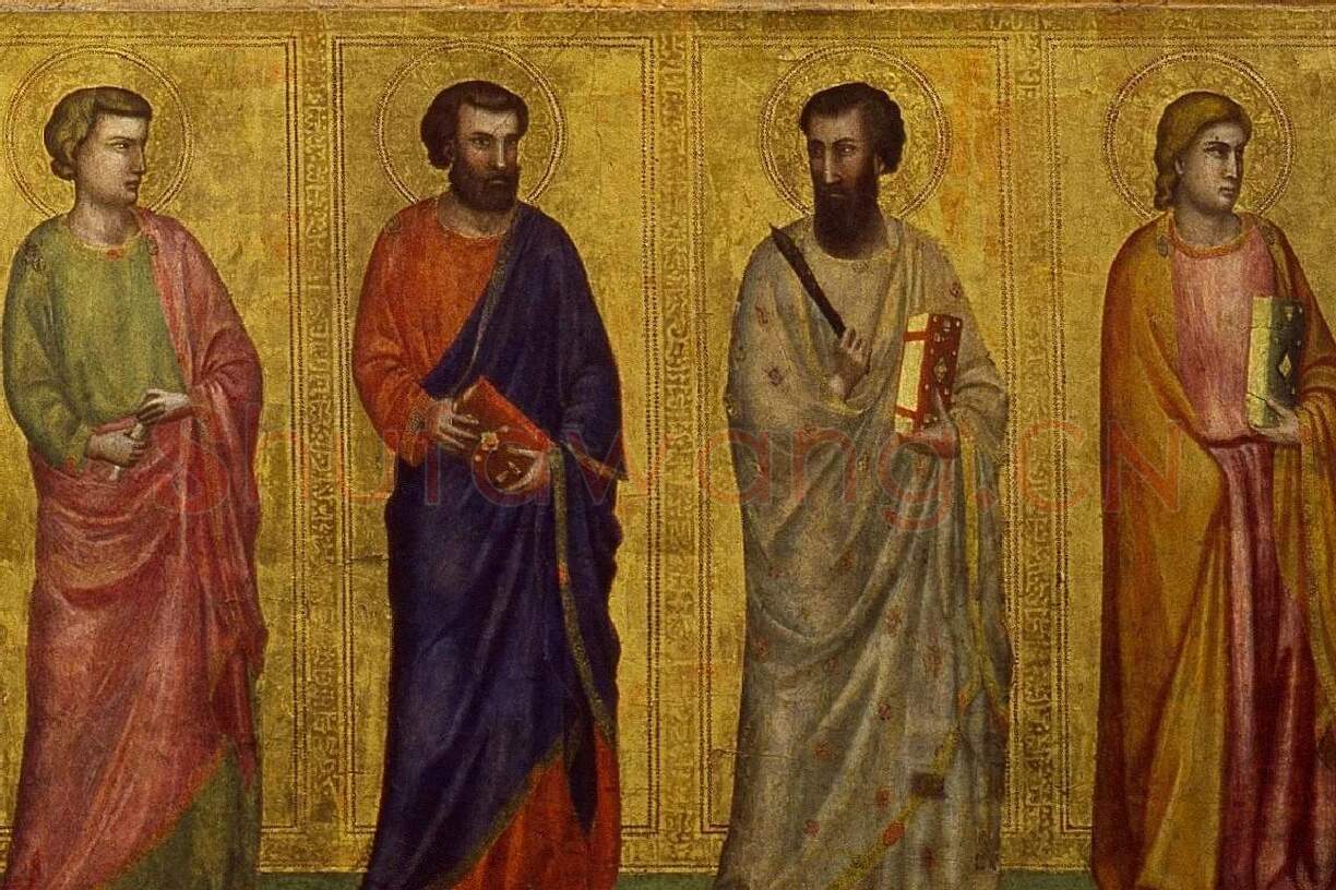 乔托作品《三联祭坛画》高清大图局部 (3)