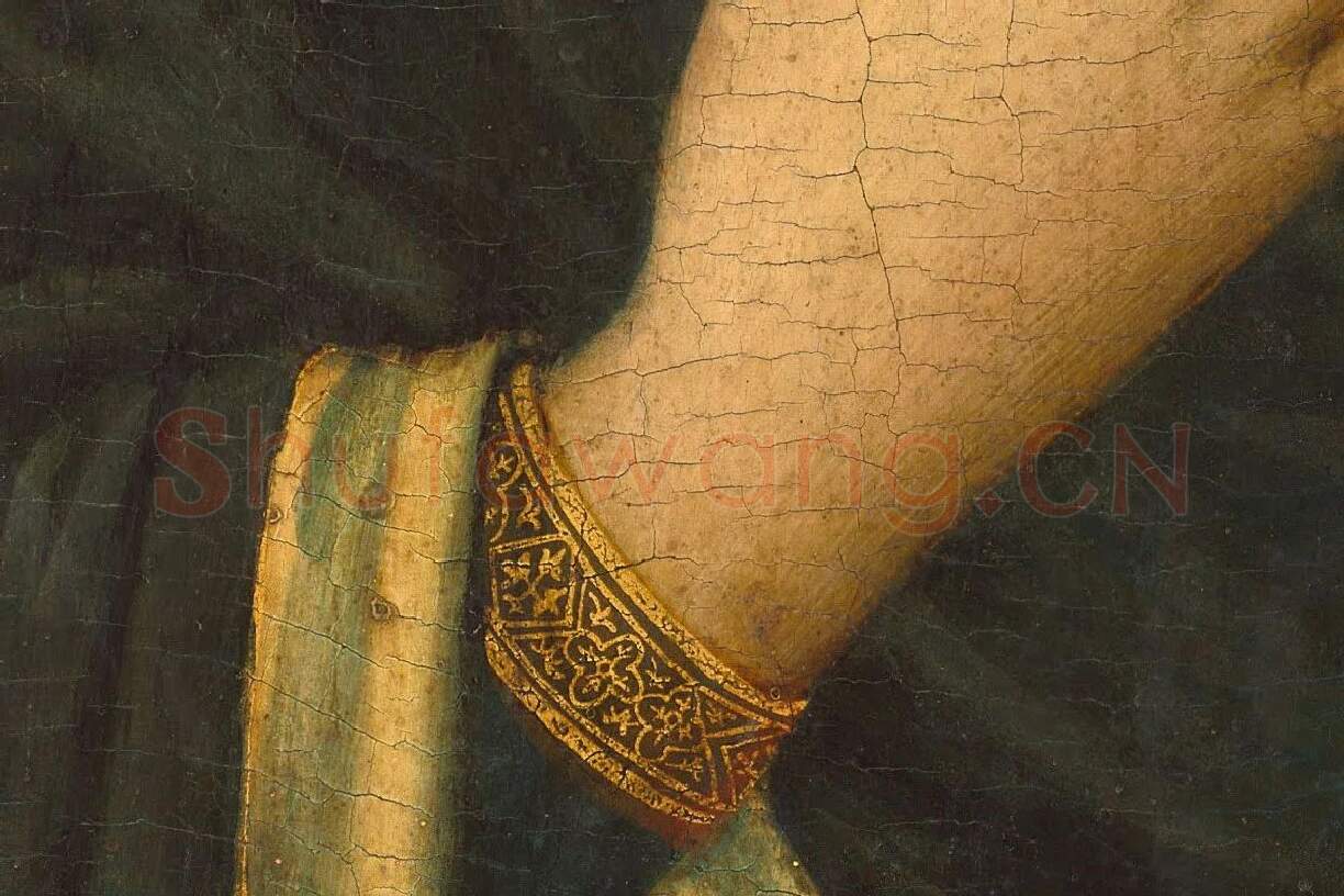 乔托作品《圣母子》高清大图局部 (5)