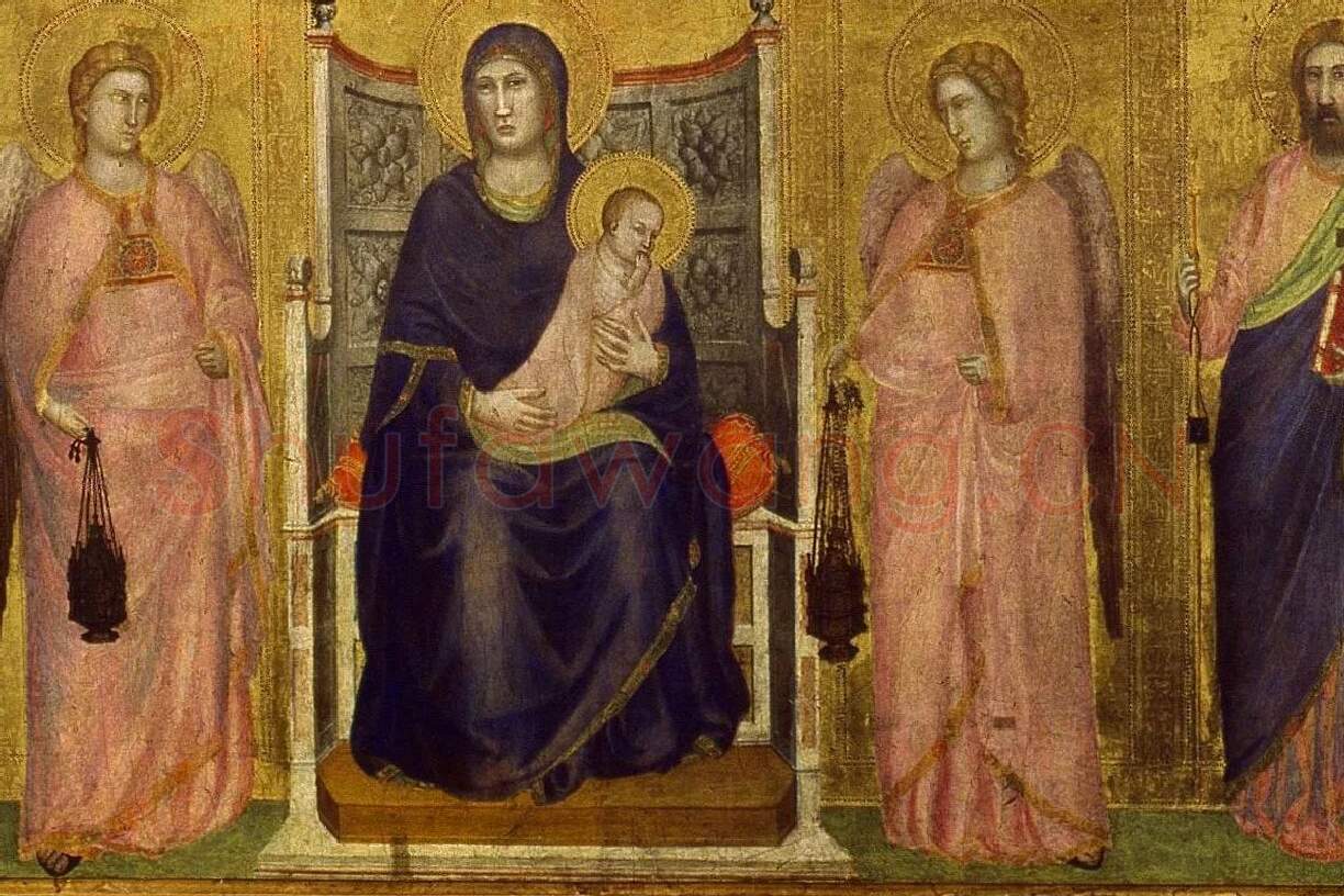 乔托作品《三联祭坛画》高清大图局部 (4)