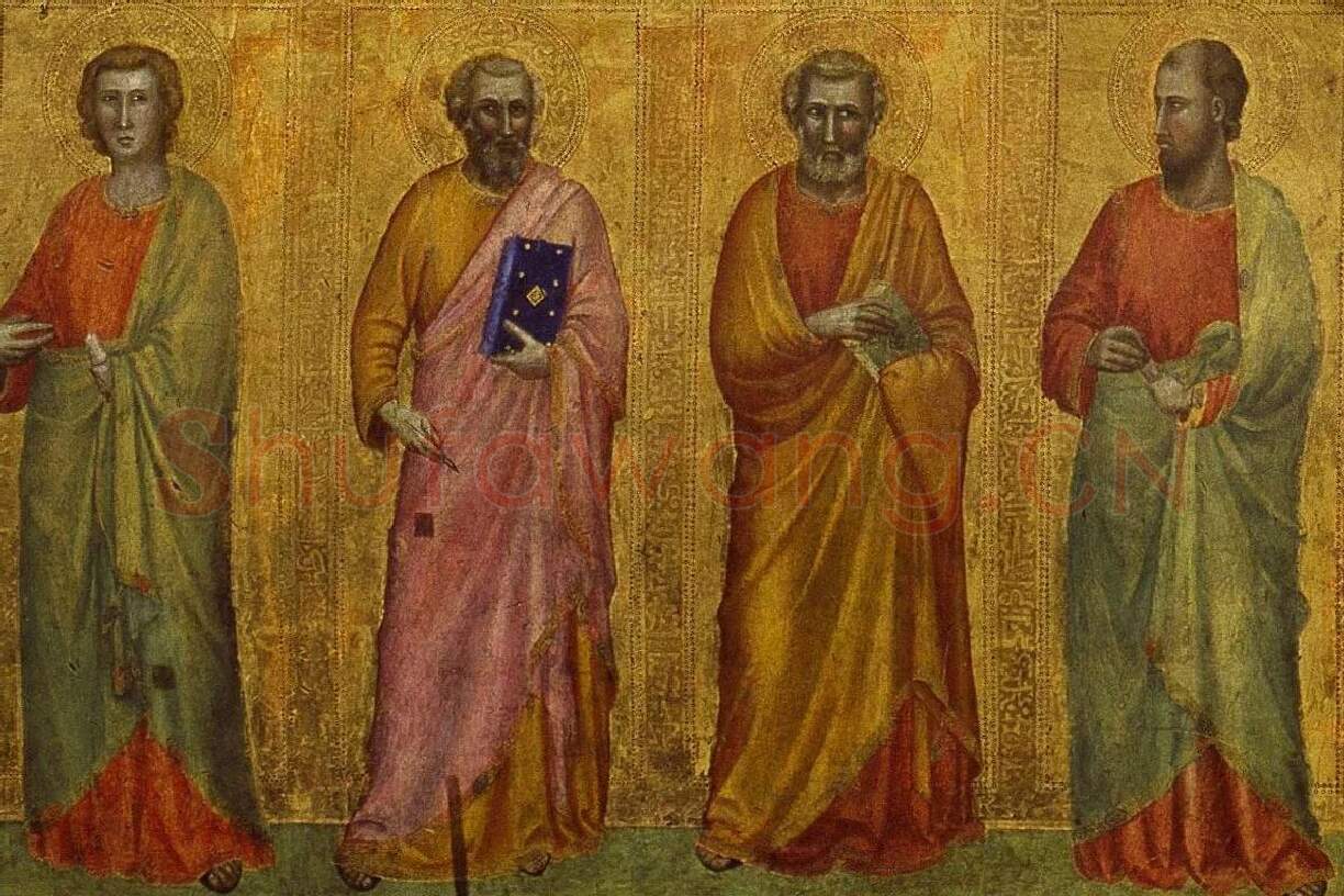 乔托作品《三联祭坛画》高清大图局部 (5)