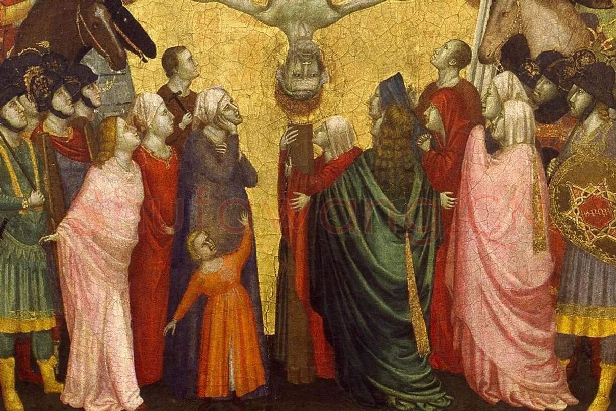 乔托作品《三联祭坛画》高清大图局部 (6)