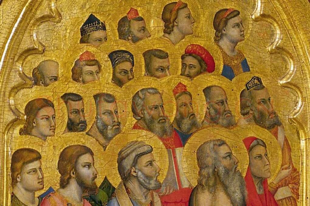 文艺复兴“乔托”作品 多联祭坛画高清大图局部 (2)