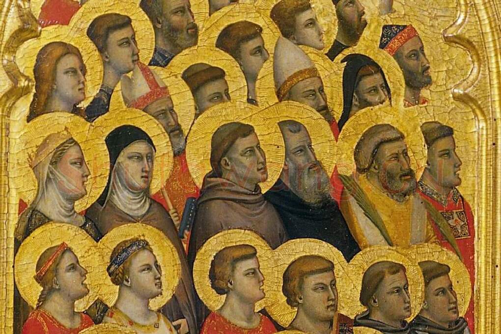 文艺复兴“乔托”作品 多联祭坛画高清大图局部 (3)