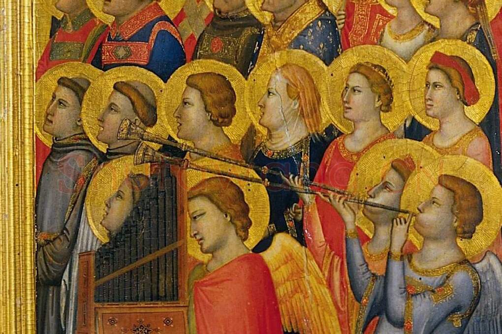 文艺复兴“乔托”作品 多联祭坛画高清大图局部 (5)