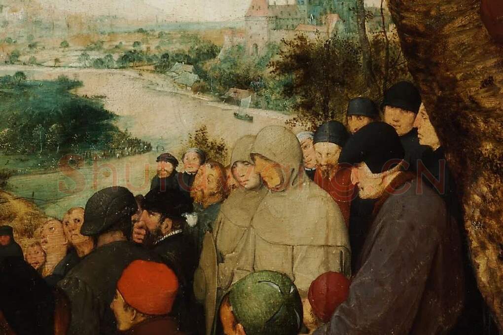 彼得·勃鲁盖尔作品《圣约翰洗者的讲道》局部 (4)