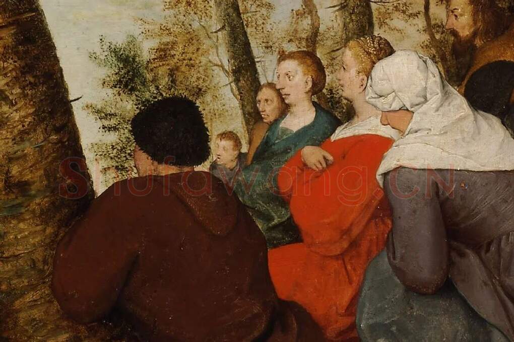 彼得·勃鲁盖尔作品《圣约翰洗者的讲道》局部 (5)