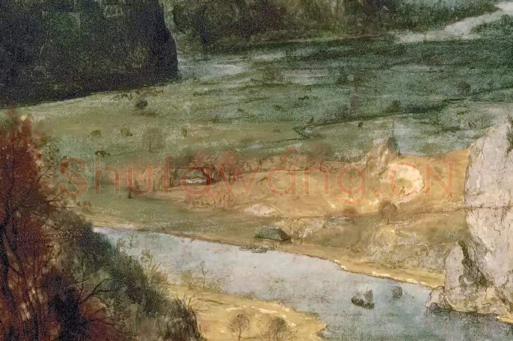 彼得·勃鲁盖尔作品《牧群归来》局部 (8)