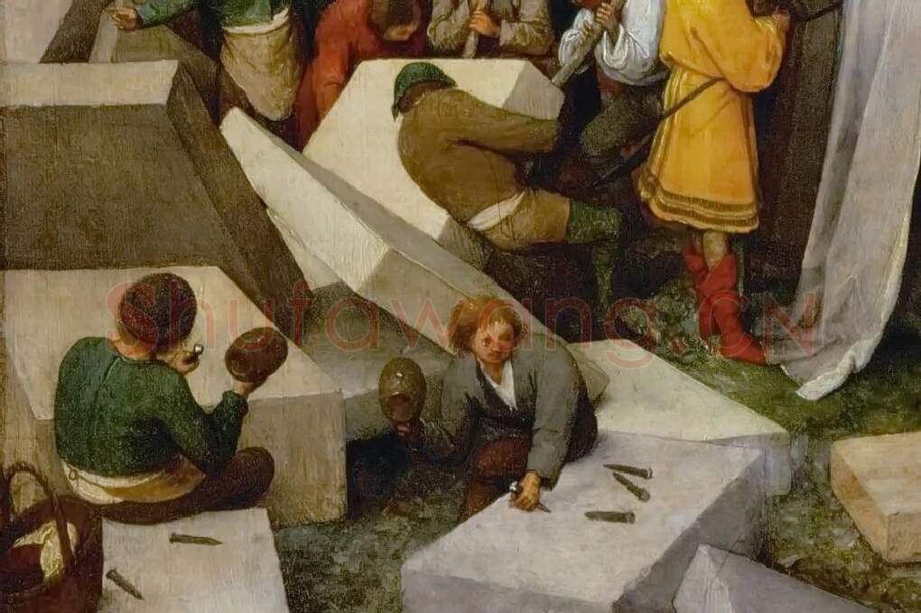 彼得·勃鲁盖尔作品《通天塔》局部 (1)