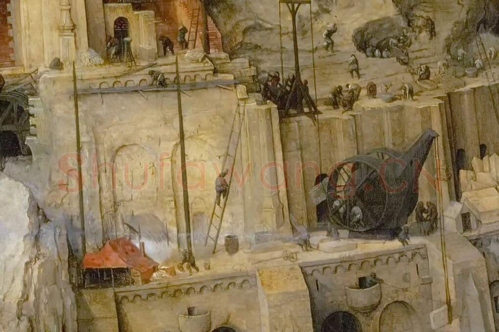 彼得·勃鲁盖尔作品《通天塔》局部 (5)