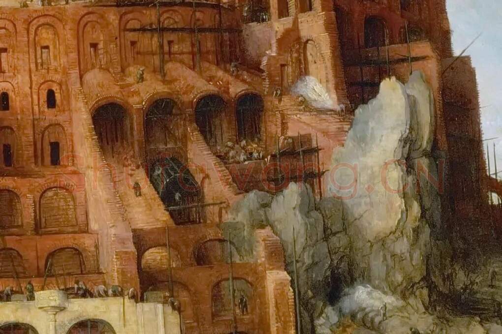 彼得·勃鲁盖尔作品《通天塔》局部 (6)