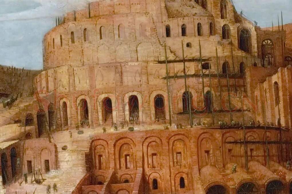 彼得·勃鲁盖尔作品《通天塔》局部 (7)